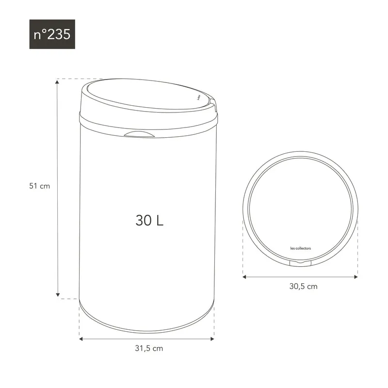 poubelle automatique 30L