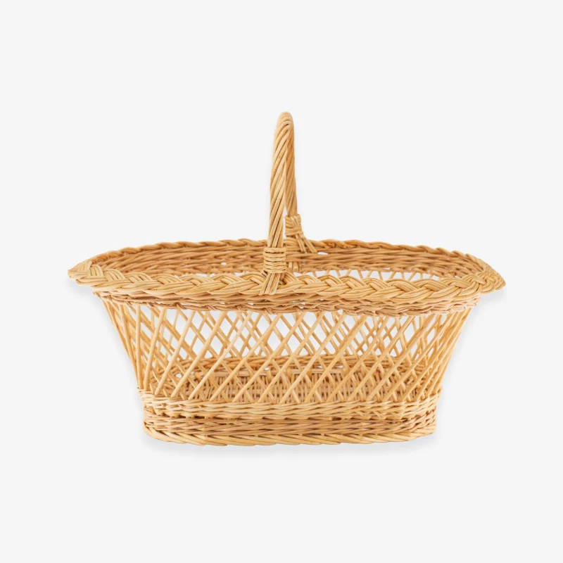 Panier ovale en jour croisé