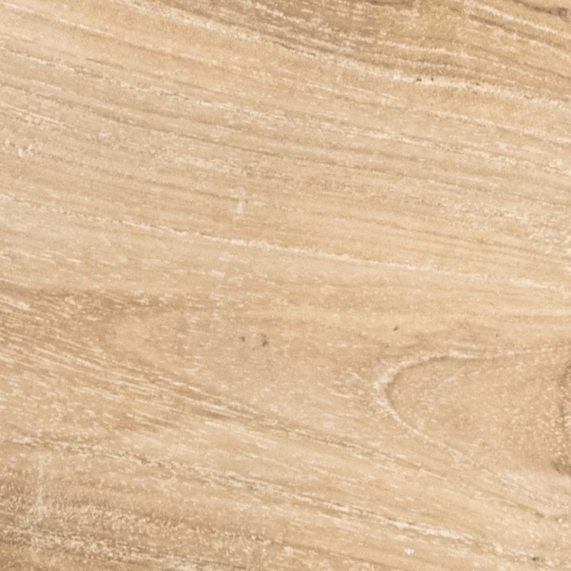 Round Teak Cutting Board Paddle Handle
