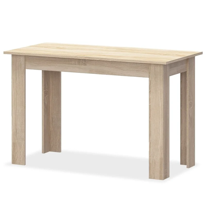 Tidyard 3 pcs Mobilier de Salle à Manger | Table a Manger | Mobilier de Cuisine | Table de Cuisine avec 1 Table et 2 Bancs Aggloméré Chêne