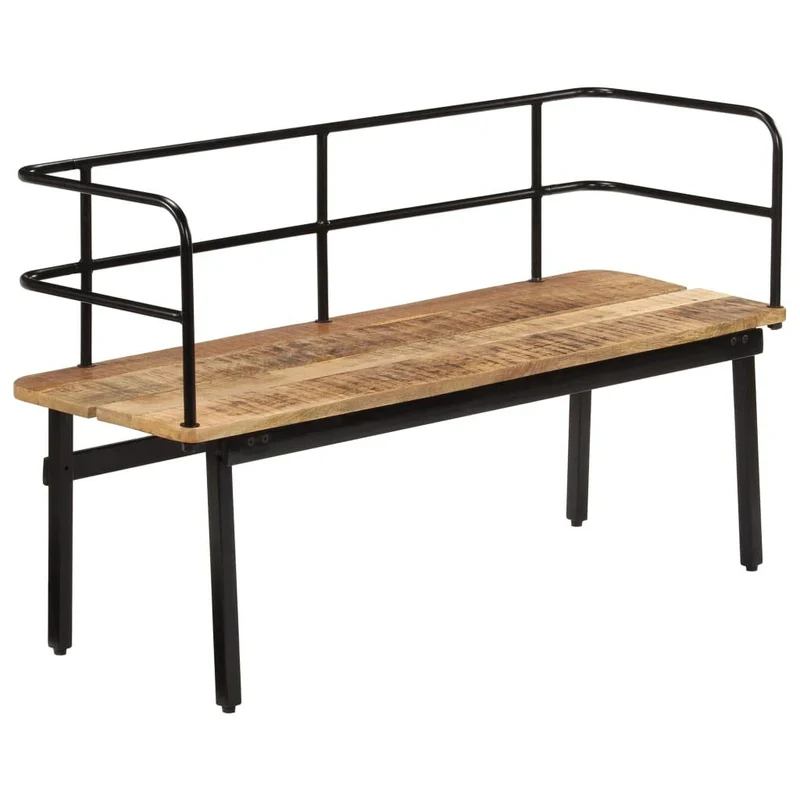 Tidyard Banc de Jardin | Banc Exterieur 120 x 40 x 70 cm | Banc Bois de Manguier Massif