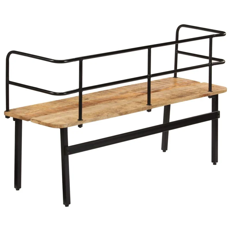 Tidyard Banc de Jardin | Banc Exterieur 120 x 40 x 70 cm | Banc Bois de Manguier Massif