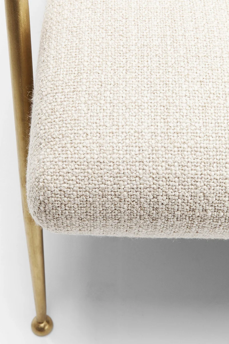 Kare 83147 Canapé Topogan 3 Places en Tissu Filigrane avec accoudoirs en Bois 75 x 180 x 74 cm