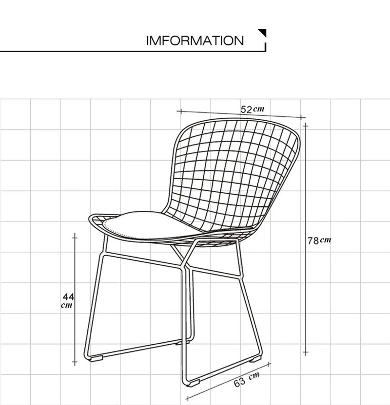 Chaise De Salle à Manger En Fer Moderne, Chaise Creuse, Fauteuil Décoration De Maison Moderne Avec Chaise En Café, (ensemble De 2),Blanc