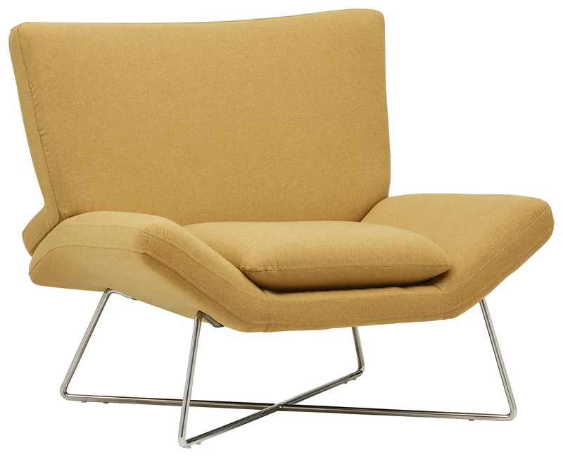 Marque Amazon - Rivet Farr Lotus - Chaise d'appoint, Canari