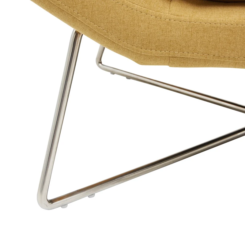 Marque Amazon - Rivet Farr Lotus - Chaise d'appoint, Canari