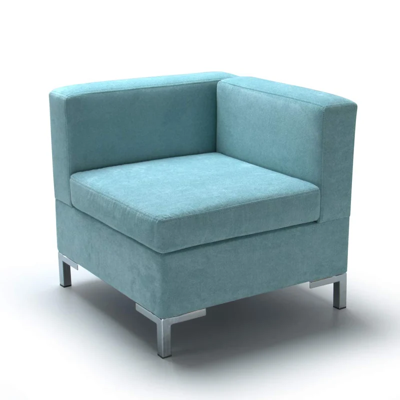 Marque Amazon - Movian - Fauteuil modulaire City Club (avec accoudoir droit), Turquoise