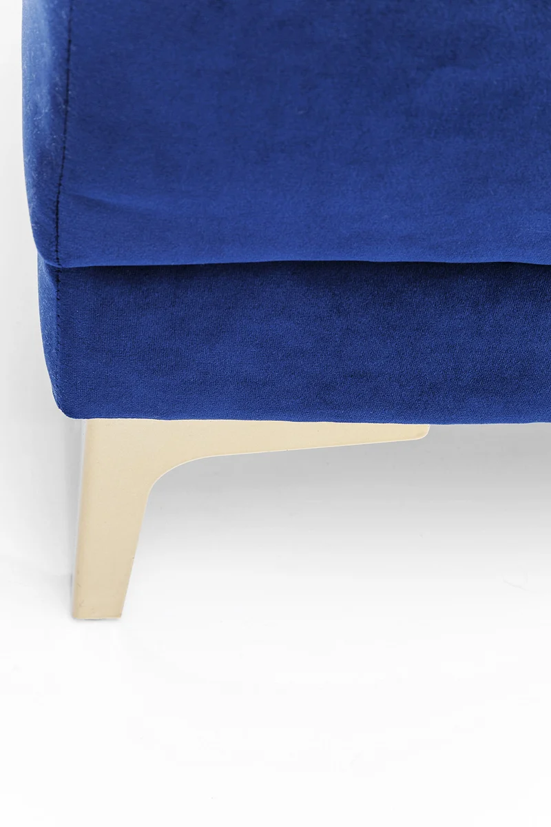 Kare Design Canapé Proud 3 Places Velours Bleu Roi