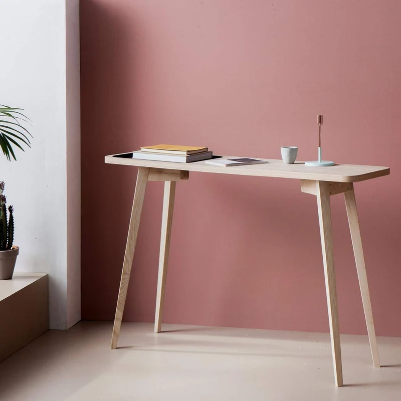 Versa 21090007 Table Entrée Argos, Bois, Marron, 120 x 35 x 80 cm