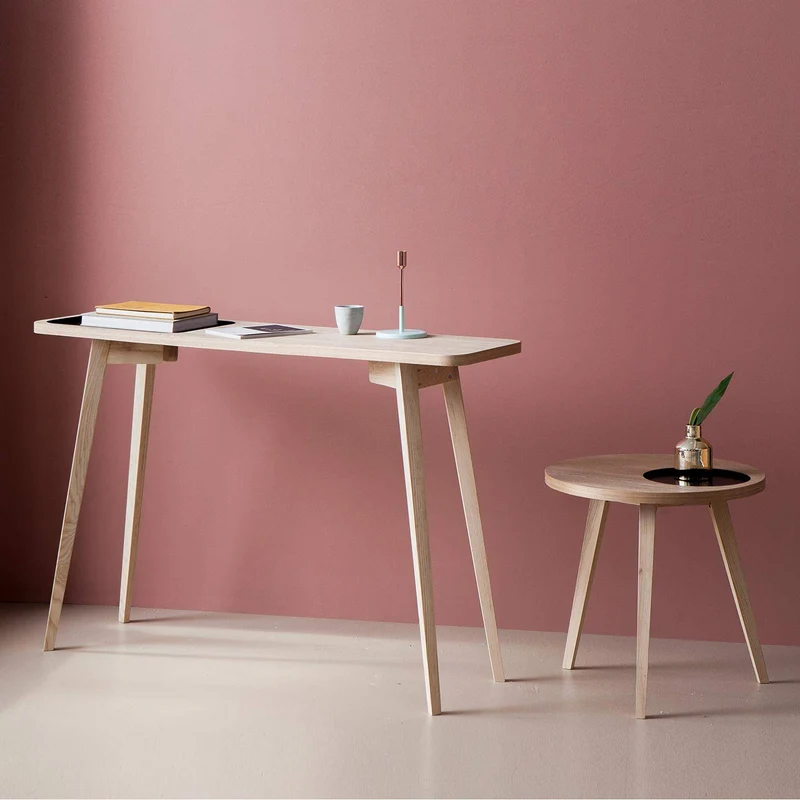 Versa 21090007 Table Entrée Argos, Bois, Marron, 120 x 35 x 80 cm