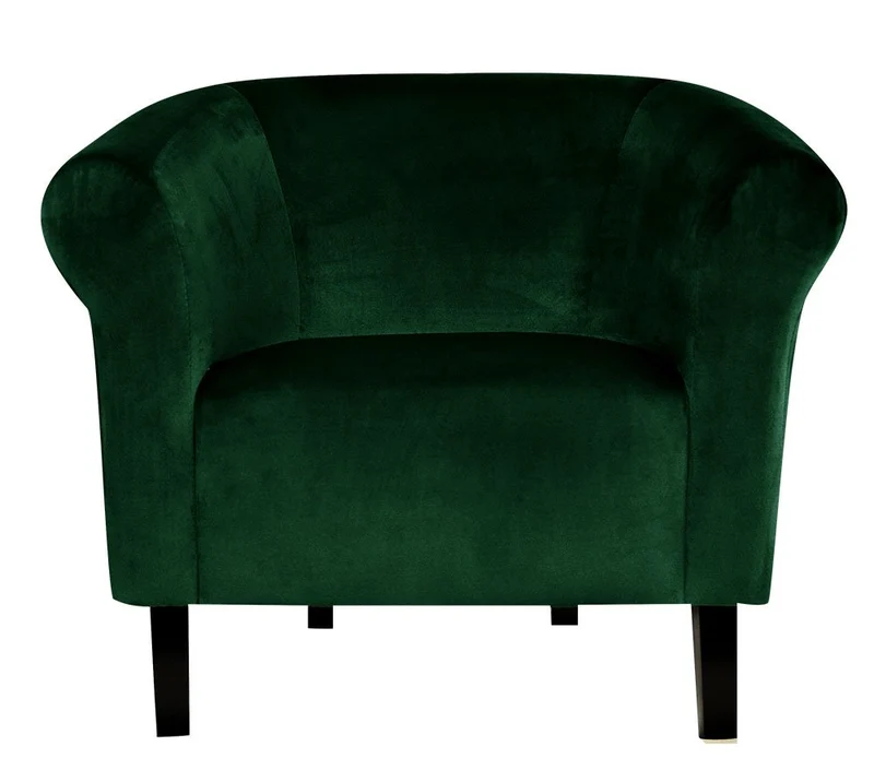 Fortisline Fauteuil Crapaud Monaco Velvet en veloures Vert Emeraude sièges Salon Bistro café W364_23