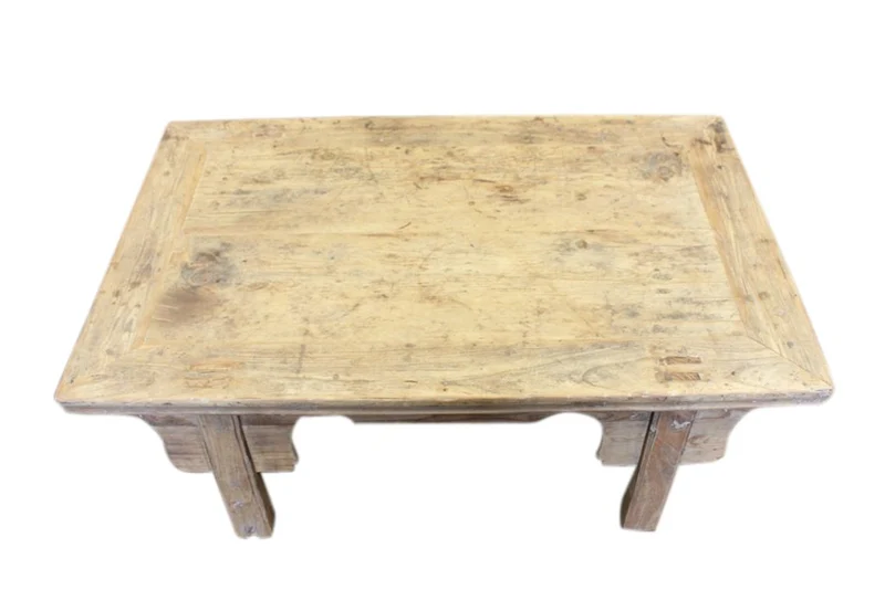 Luxury-Park Asia la Chine Table Basse Antique env. 120 Ans Bois Naturel
