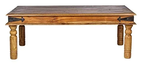 Mercers Furniture Indian Jali Table Basse, en Bois, en Palissandre Indien, 110 x 60 cm