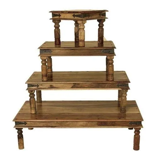 Mercers Furniture Indian Jali Table Basse, en Bois, en Palissandre Indien, 110 x 60 cm