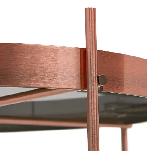 Alterego Table Basse de Salon 'Kolos BIG' Couleur cuivre