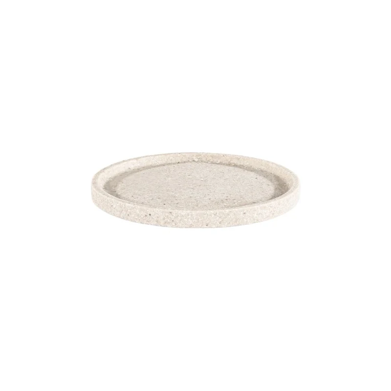Resin Round Plate | Sand | 21.5cm