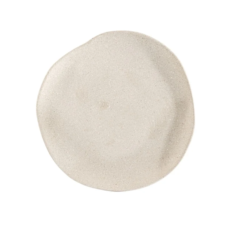 Resin Asymmetrical Plate | Sand | 36cm