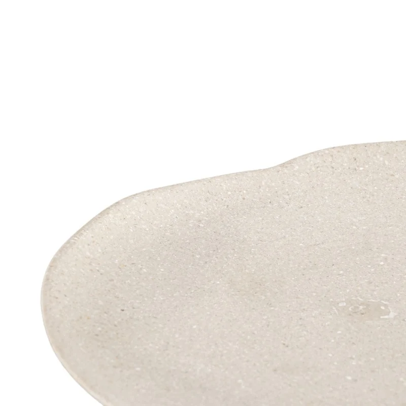 Resin Asymmetrical Plate | Sand | 36cm