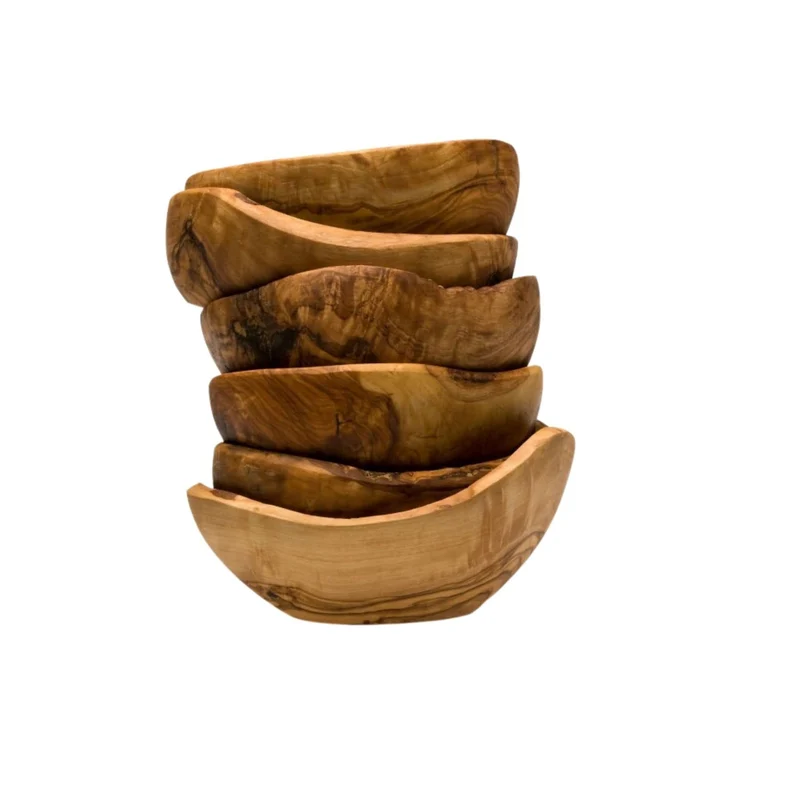 Olive Wood Aperitive Bowl | 14x9cm