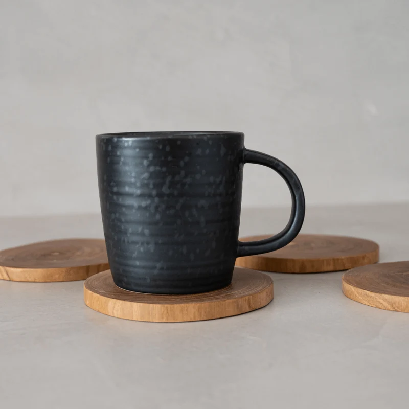 Rustic Coaster | Set of 4 | Beeswax 9x12cm