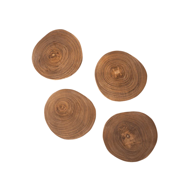 Rustic Coaster | Set of 4 | Beeswax 9x12cm