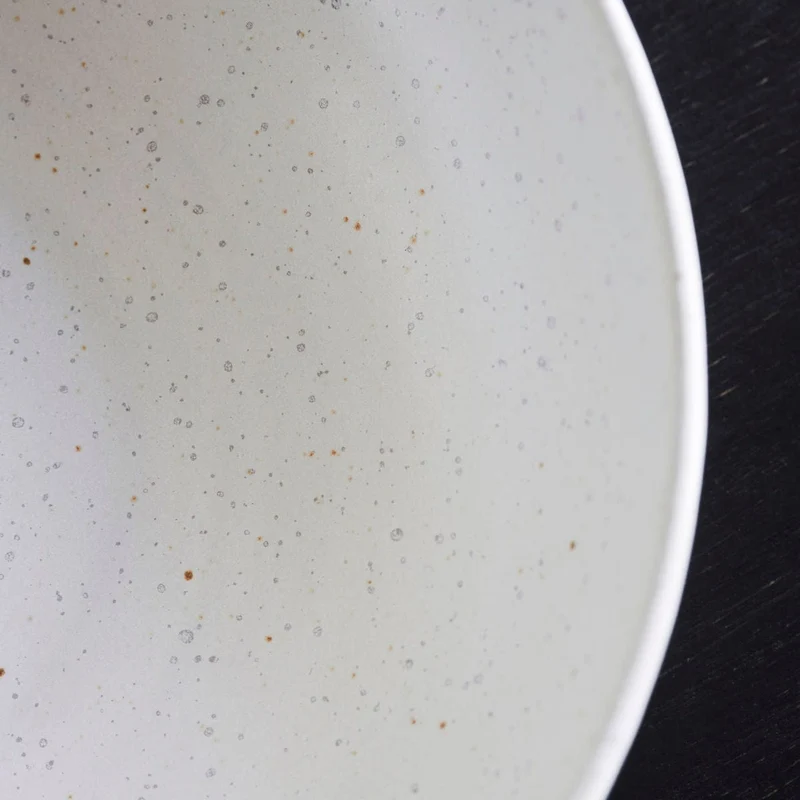 Pion Stoneware Bowl | White/Grey 22x7cm