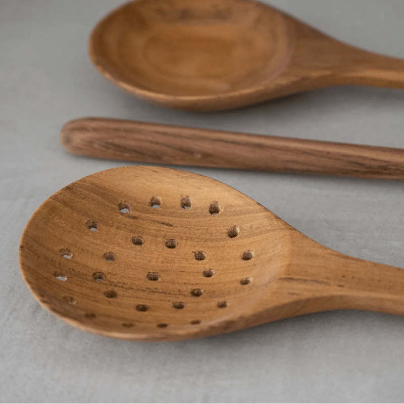 Teak Cooking Set of 3 | 31cm