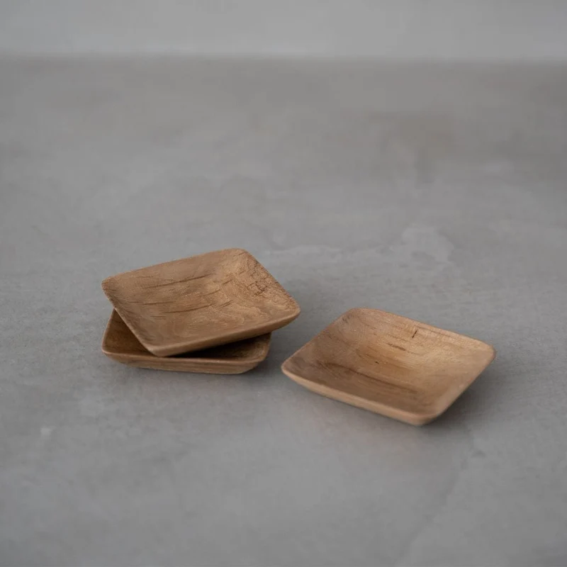Teak Sauce Dish | 6x6cm
