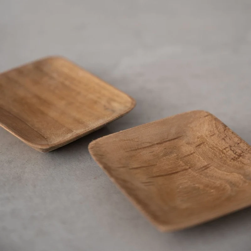 Teak Sauce Dish | 6x6cm