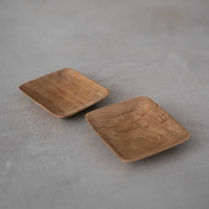 Teak Sauce Dish | 6x6cm