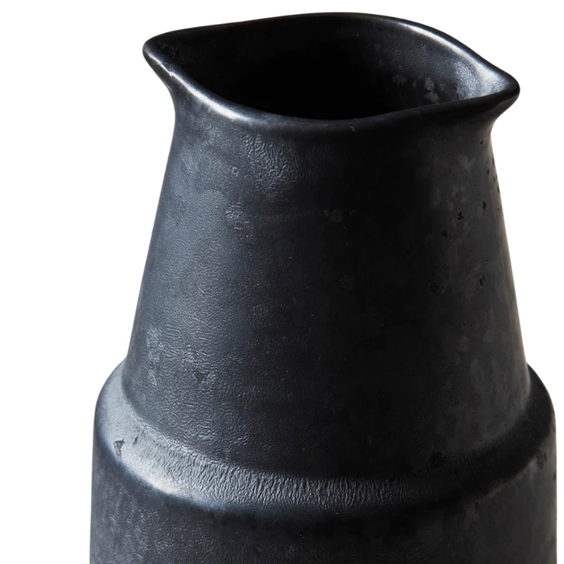 Pion Stoneware Bottle | Black 7.5x18cm