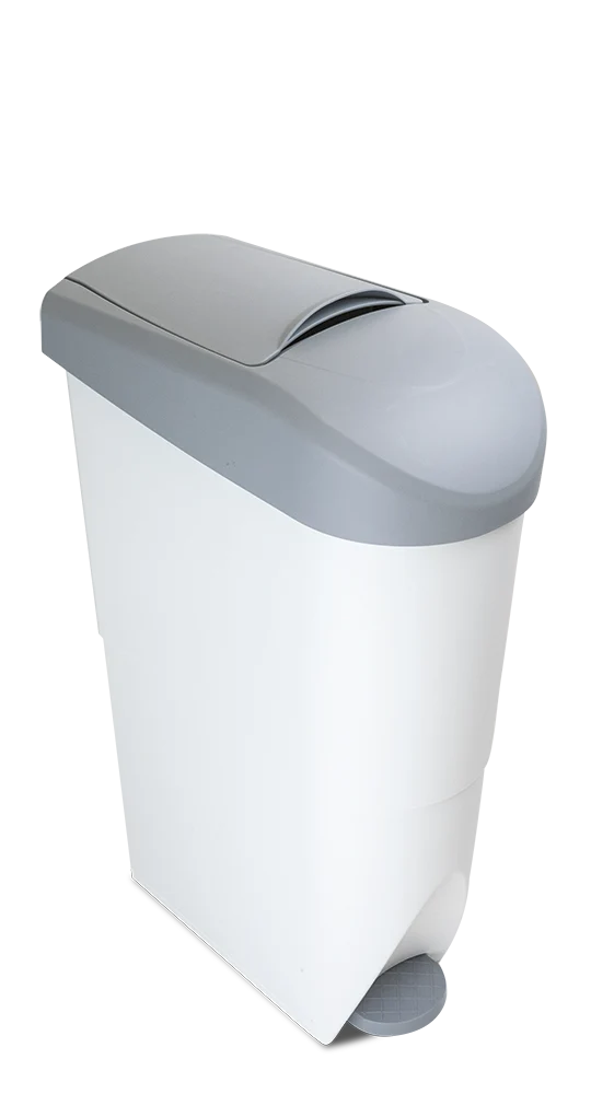 Conteneur sanitaire hygiénique avec ouverture à pédale