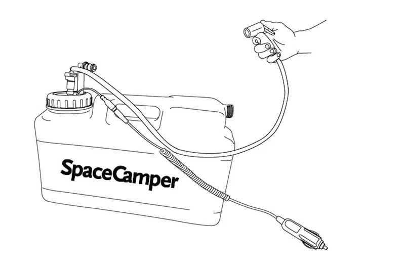 SpaceCamper Büssli Dusche