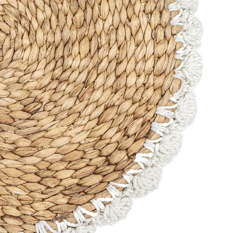 Zyanya Table Mat | Rattan & Crochet