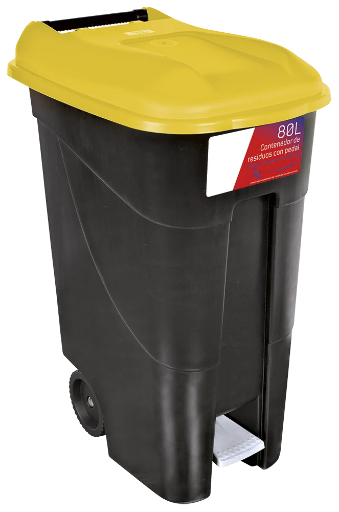 Conteneur à déchets 80L série GO Jaune