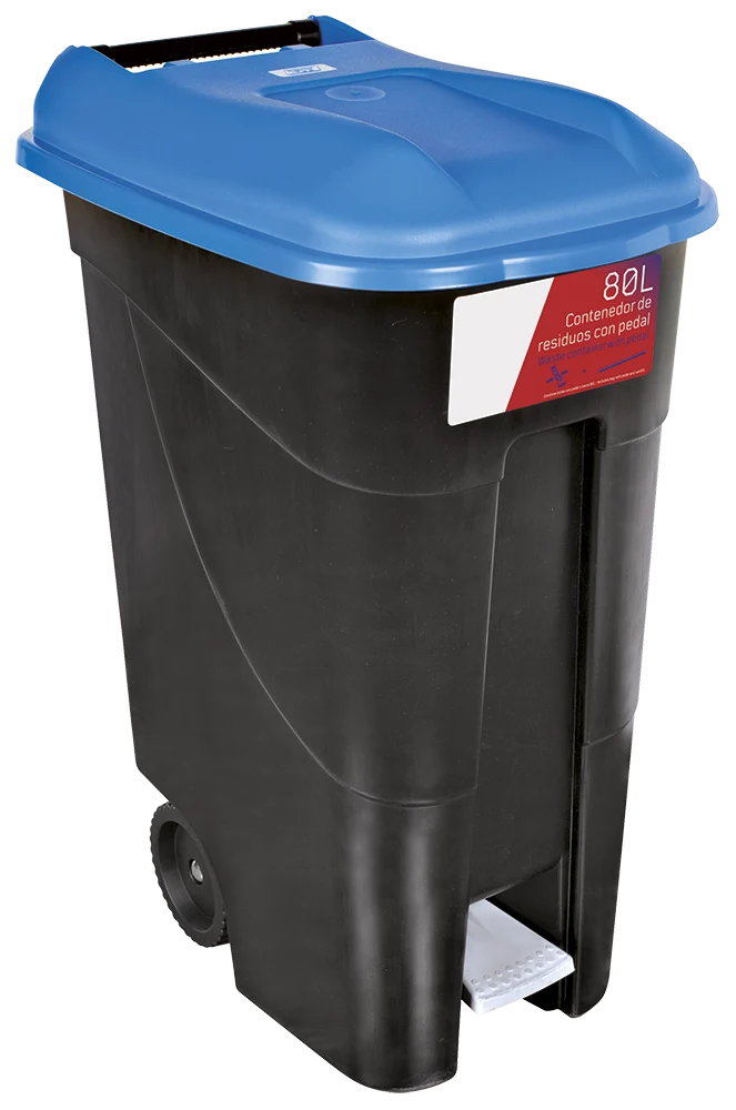 Conteneur à déchets 80L série GO Bleu