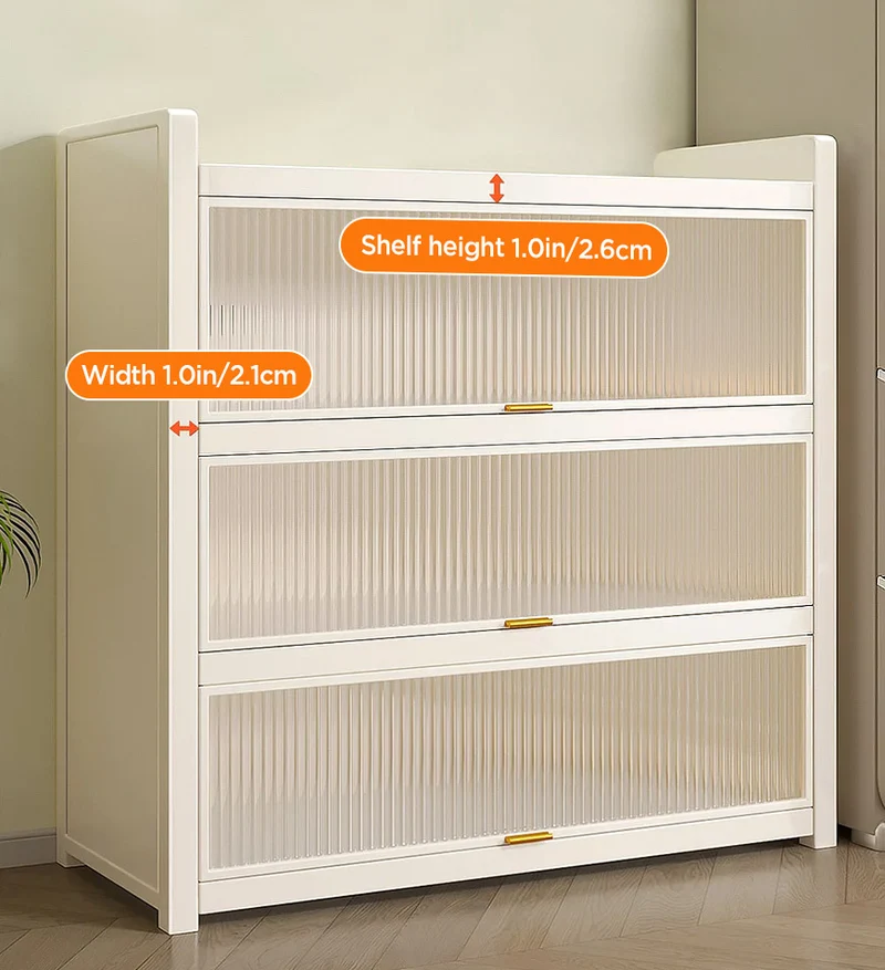 Joybos® Armoire de rangement de cuisine métallique grande, nouvelle version améliorée à 4 niveaux F244