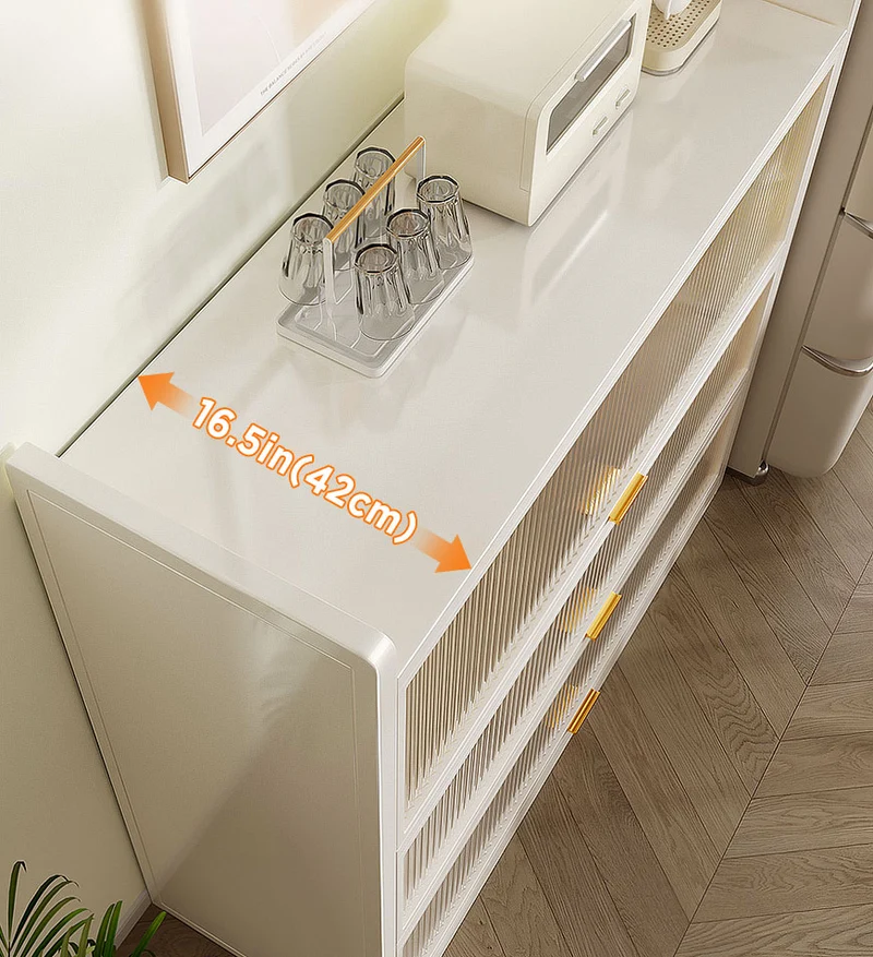 Joybos® Armoire de rangement de cuisine métallique grande, nouvelle version améliorée à 4 niveaux F244