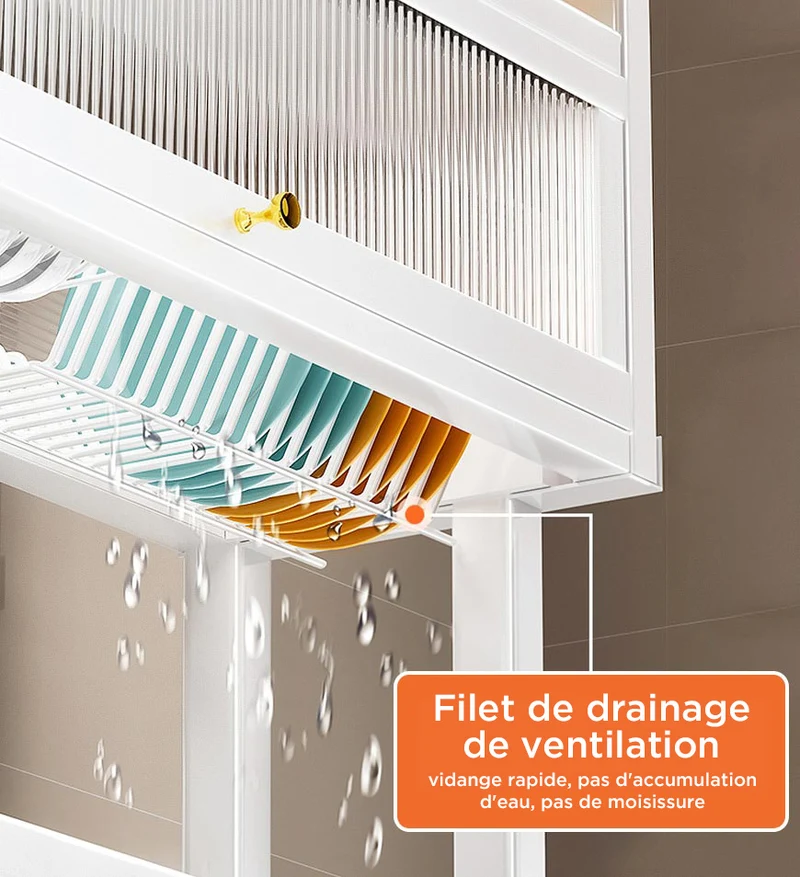 Joybos® Égouttoir à Vaisselle au-dessus de l'évier avec Egouttoir à Couverts