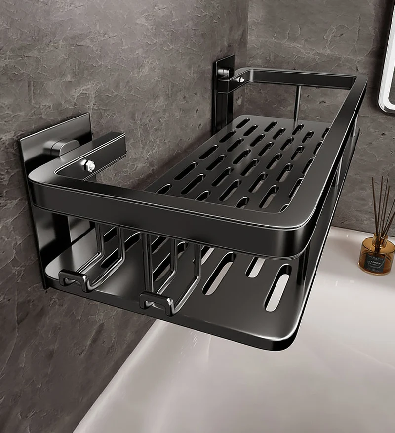 Joybos® Étagère de salle de bain à 2 pneus, anti-perforation, F246