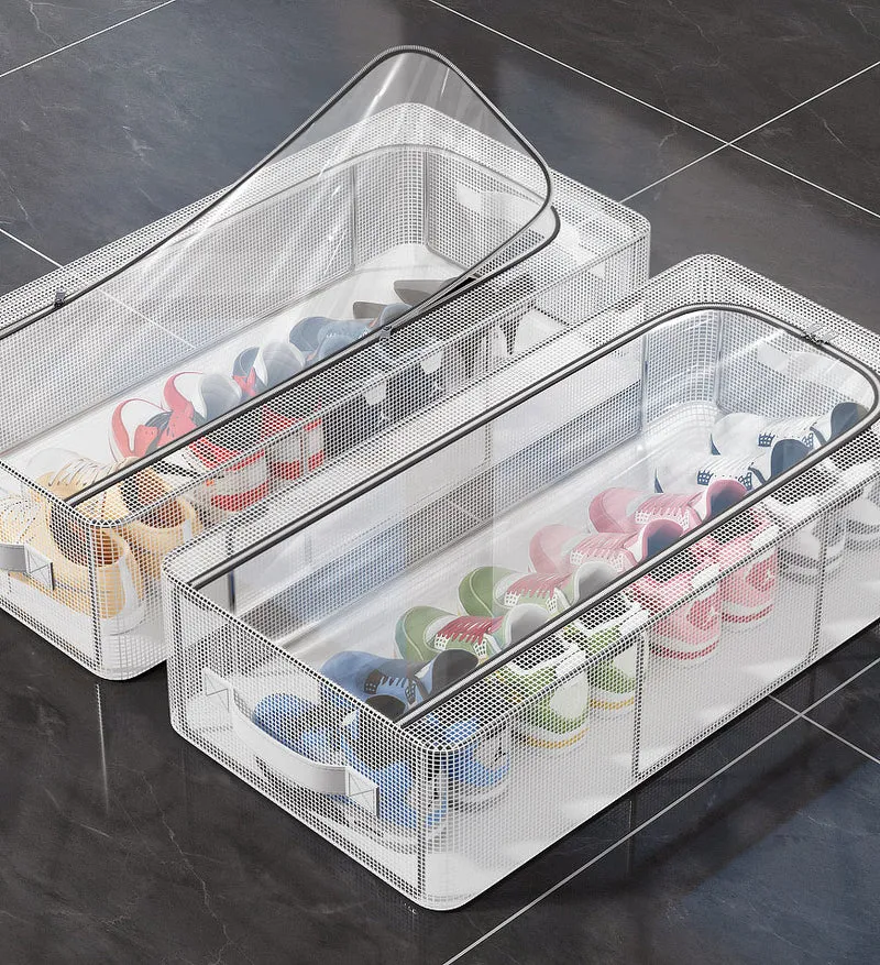 Joybos® Boîte de rangement à chaussures transparente et anti-poussière pliable de grande capacité F248