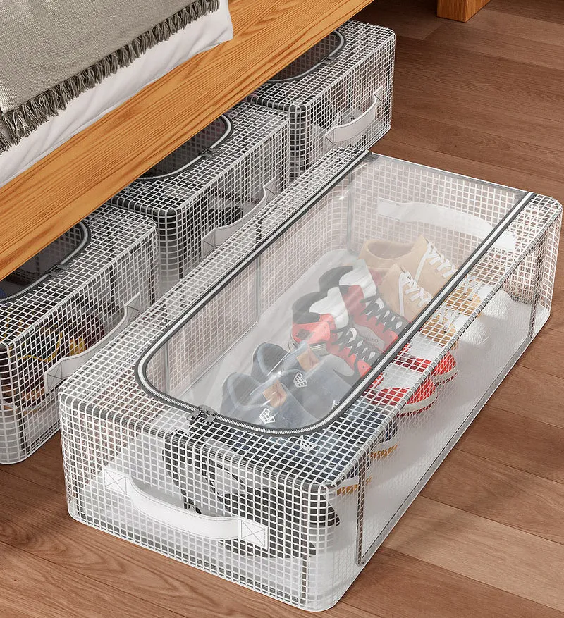 Joybos® Boîte de rangement à chaussures transparente et anti-poussière pliable de grande capacité F248