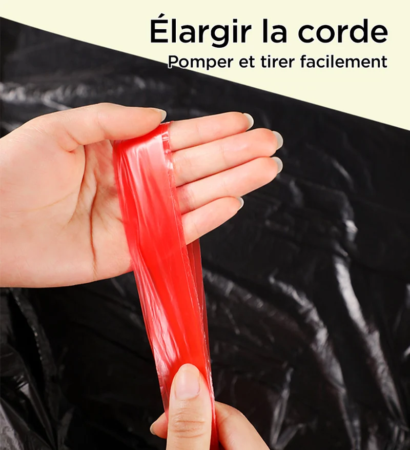 Joybos® Sacs Poubelles Noires avec Cordon de Serrage 20L F61