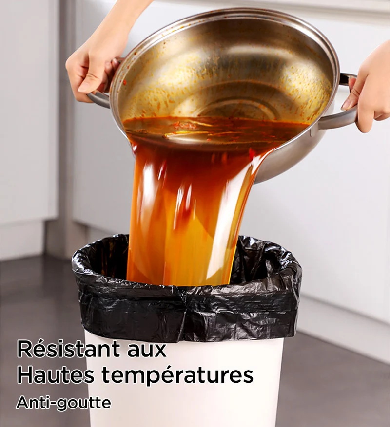 Joybos® Sacs Poubelles Noires avec Cordon de Serrage 20L F61
