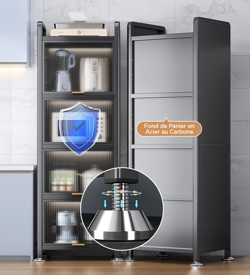 Joybos® 5 Niveaux Rangement de Cuisine Étroite en Métal F85
