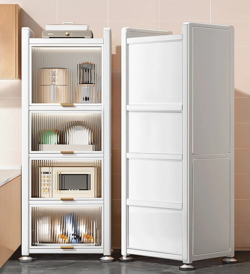 Joybos® Armoire de Rangement de Cuisine en Métal Multifonction Étroite F237