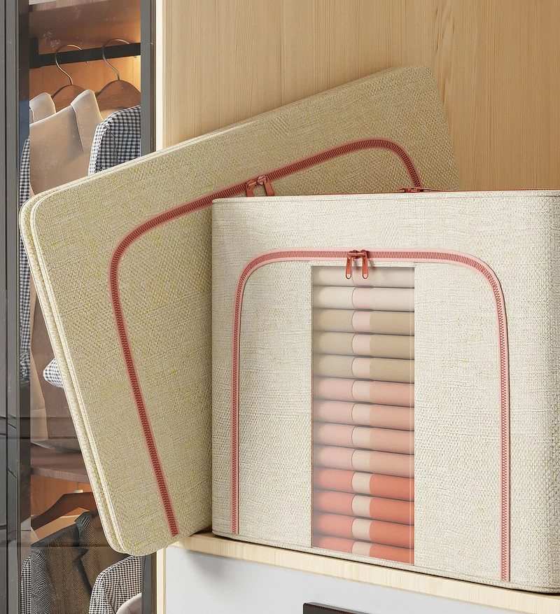 Joybos® Bacs de rangement pliables avec fenêtre transparente F250