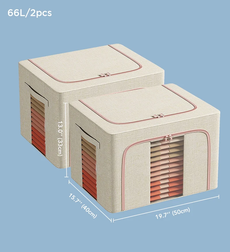 Joybos® Bacs de rangement pliables avec fenêtre transparente F250