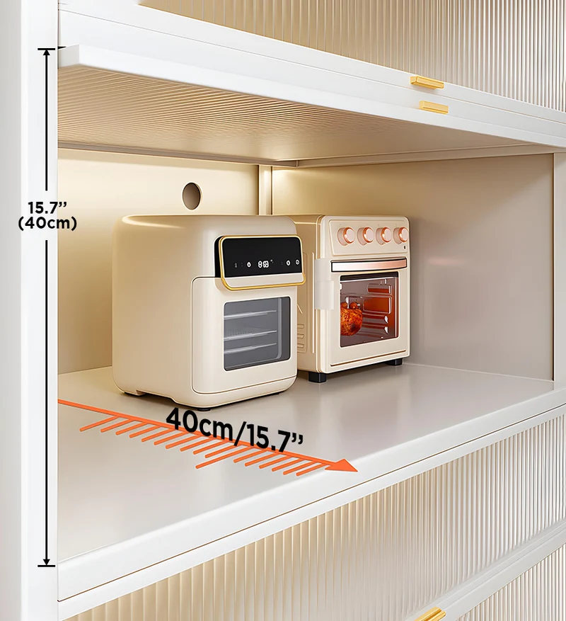 Joybos® Armoire de Rangement de Cuisine Surélevée en Métal F2381