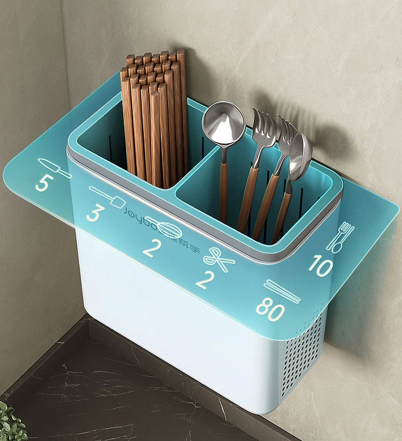 Joybos® Organisateur de Couverts Comptoir Antipoussière avec Trou de Drainage Z118